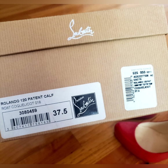 Christian Louboutin Rolando heels patent calf w/ original box & extra heel taps. - Picture 6 of 16